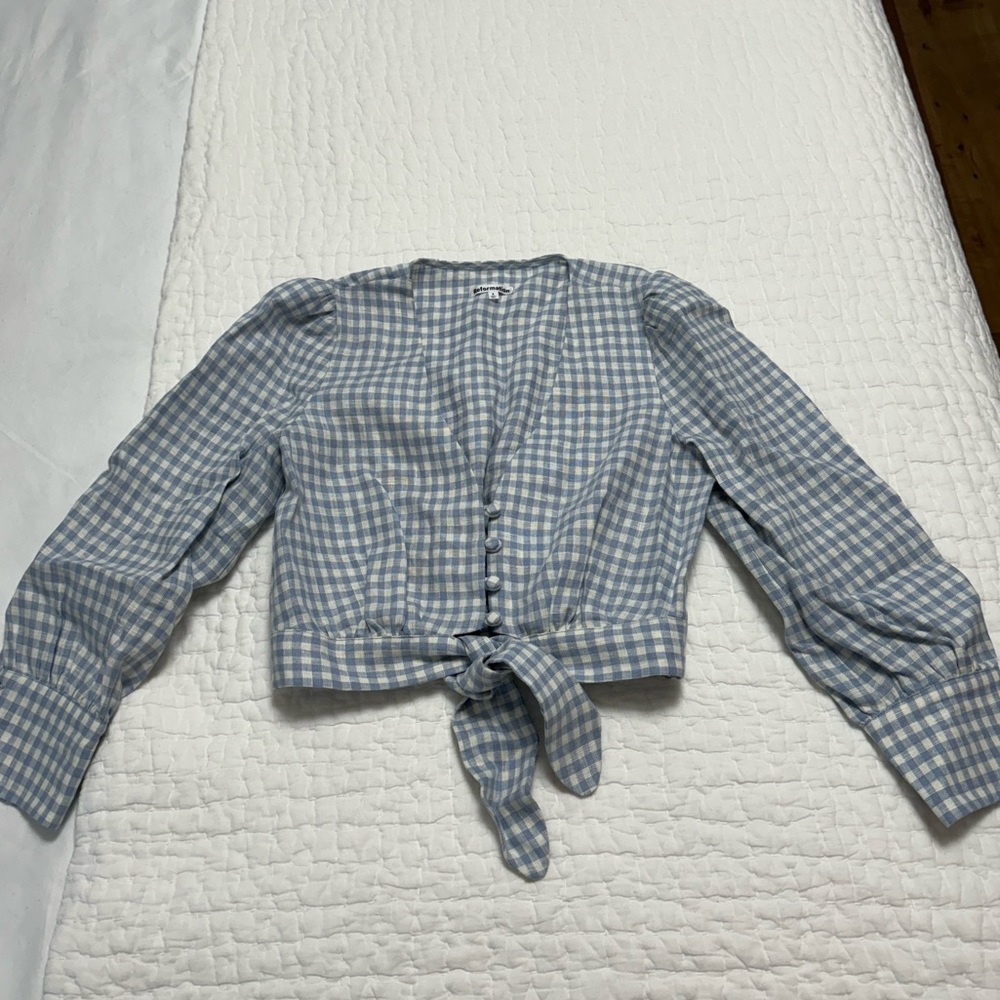 Reformation Linen Top